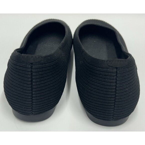 Vivaia Margot 2.0 Square Toe V-Cut Flats Black Washable Shoes NWOB 9-9.5 EU 40 - Picture 4 of 8